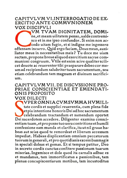 'Aberdeen University Press: Page from the De Imitatione Christi', 1914. Artist: Douglas Cockerell.
