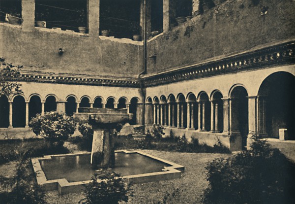 'Roma - Cloisters of SS. Quattro Coronati on the Caelian Hill. Built in 1113', 1910. Artist: Unknown.