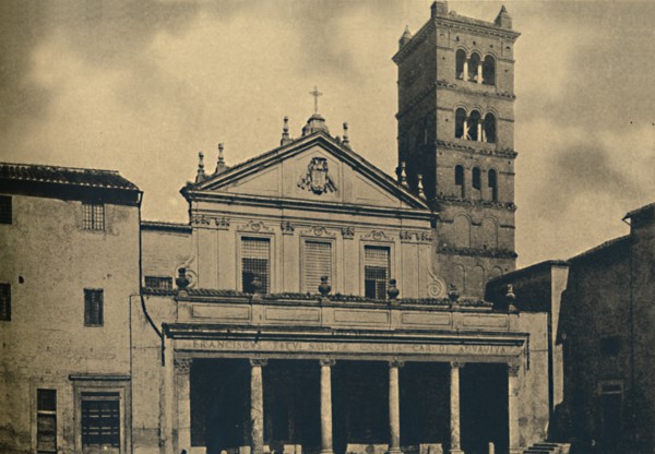 'Roma - St. Caecilia's Church Temple by Bramante in the Cloisters of S. Pietro in Montorio on the Ja Artist: Unknown.