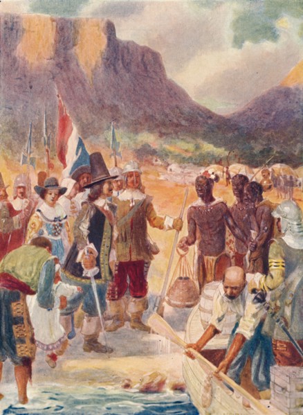 'The Landing of Van Riebeck', 1909. Artist: GS Smithard.
