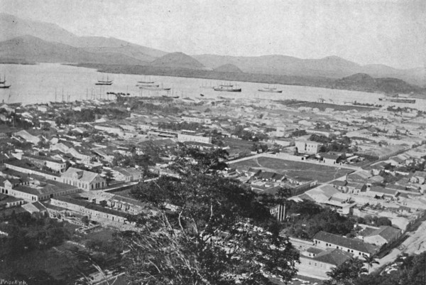 'Vista Geral de Santos', (General view of Santos), 1895. Artist: Paulo Kowalsky.