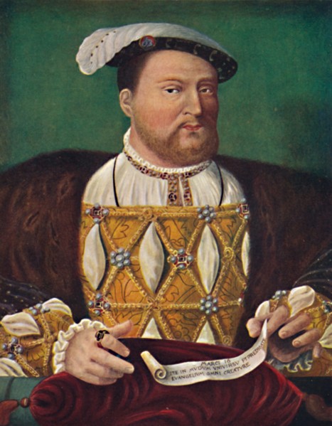 'Portrait of Henry VIII (Hampton Court Palace)', c1530, (1903). Artist: Joos van Cleve.