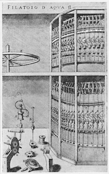 'A Silk-Spinning Mill', 1607, (1904). Artist: Unknown.