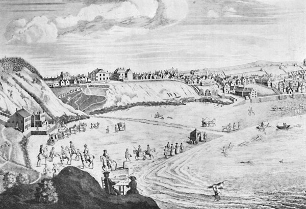 'Scarborough Sands in 1735', c1735, (1904). Artist: Unknown.