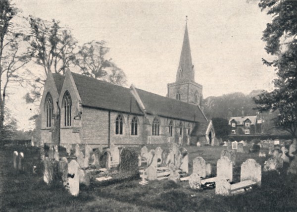 'Hursley Church and Rectory', 1904. Artist: Unknown.