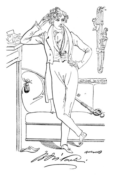 'Benjamin Disraeli', c1835, (1904). Artist: Alfred Crowquill.