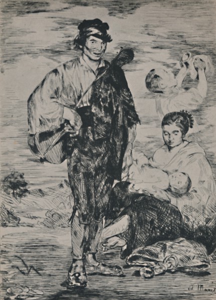 'The Gypsies', 1862, (1946). Artist: Edouard Manet.