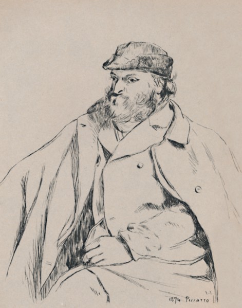 'Portrait of Cézanne', c.1874, (1946). Artist: Camille Pissarro.