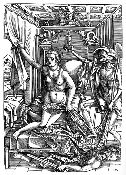 'Death and the Courtesan (Signed by the Wood-Engraver)', 1903. Artist: Sebald Beham.