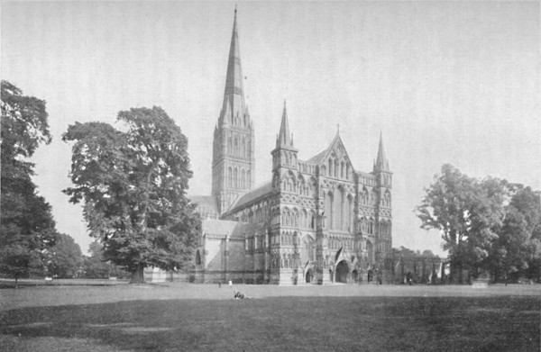 'Salisbury Cathedral', 1902. Artist: Unknown.