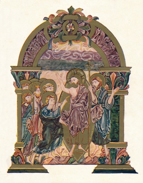 'Page from the Benedictional of St. Ethelwold', c970, (1902). Artist: Unknown.