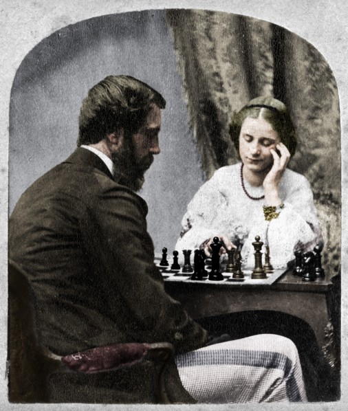 The Chess Players. Artist: Unknown.