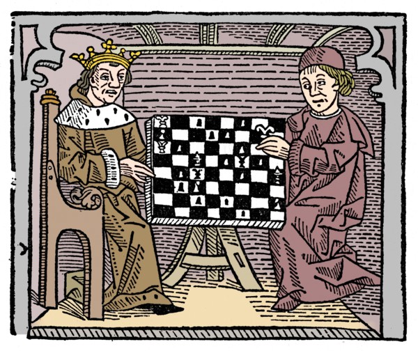 Game and play of chess, 1474 (1956). Artist: Unknown.
