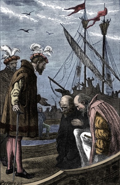 The King Visits Vasco da Gama, 1904. Artist: Unknown.