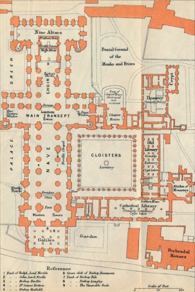 'Durham Cathedral', c20th Century. Artist: John Bartholomew.