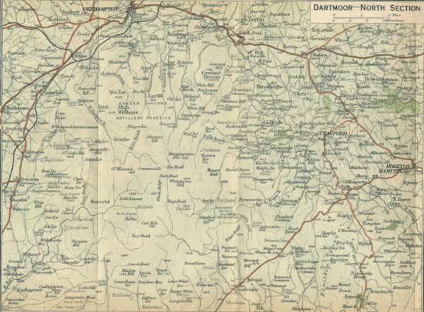 'Dartmoor - North Section', c20th Century. Artist: John Bartholomew.