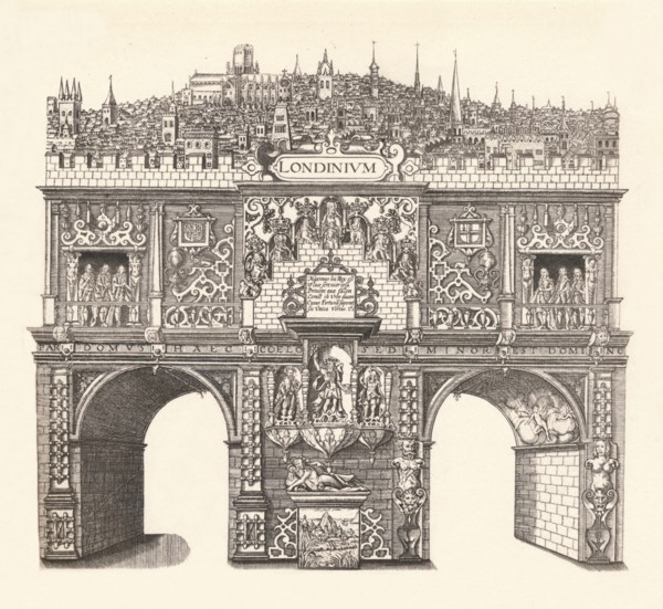 'Triumphal Arch Erected in Honour of King James's Entrance into and passage through London', 1604, ( Artist: Stephen Harrison.