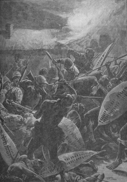 There Was A Hand-To-Hand Struggle, 1902. Artist: WR Wollen.