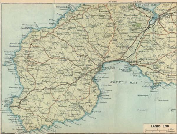 'Lands End', c20th Century. Artist: John Bartholomew.