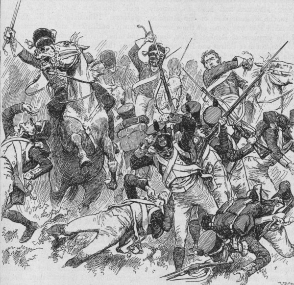 'The Dragoons Rode Onwards, Smiting With Their Long, Glittering Swords', 1902. Artist: Unknown.
