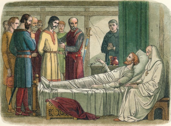 'Richard pardons the archer who shot him', 1199 (1864). Artist: James William Edmund Doyle.