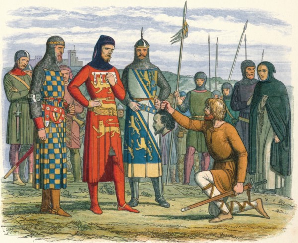 'Gaveston's head shown to the Earl of Lancaster', 1312 (1864). Artist: James William Edmund Doyle.