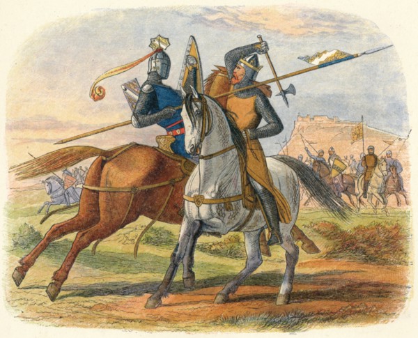 'Bruce kills Sir Henry Bohun', 1314 (1864). Artist: James William Edmund Doyle.