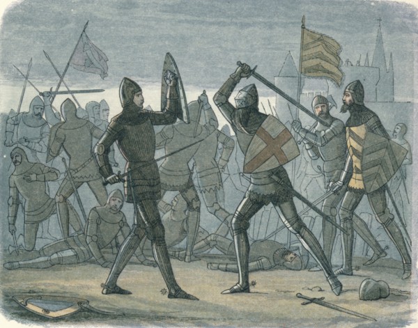 'The relief of Calais', 1864. Artist: James William Edmund Doyle.