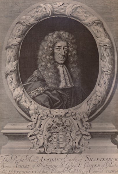 Anthony Ashley Cooper, 1st Earl of Shaftesbury, English statesman, c1680 (1894). Artist: Robert White.