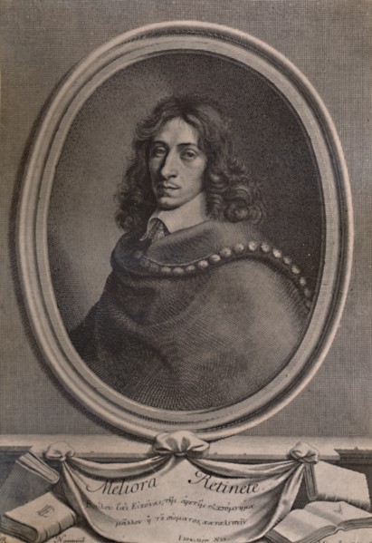 John Evelyn, English writer, gardener and diarist, c1650 (1894). Artist: Robert Nanteuil.
