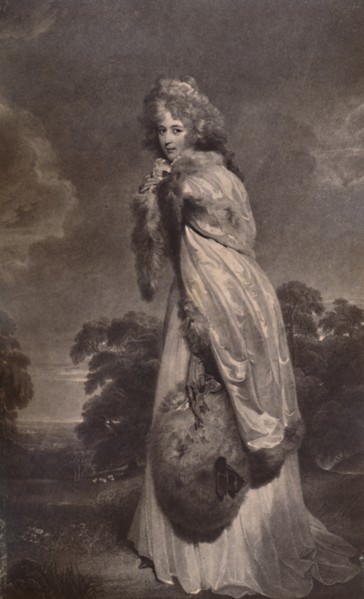 Miss Elizabeth Farren, afterwards Countess of Derby, c1792 (1894). Artist: Francesco Bartolozzi.