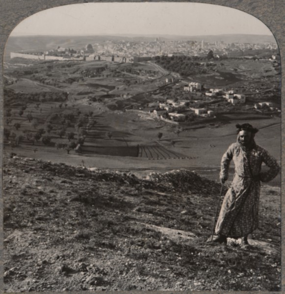 'View of Jerusalem from Mount Scopus', c1900. Artist: Unknown.