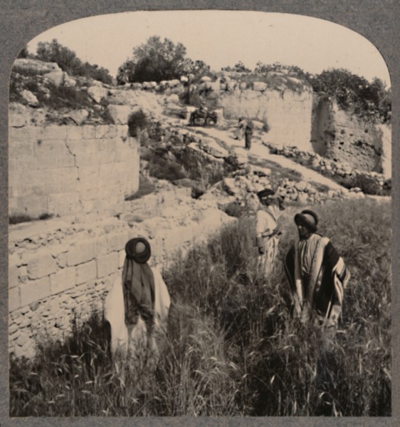'Walls of Augustus, Samaria', c1900. Artist: Unknown.