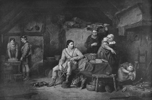 'King Alfred in Neatherd Cottage', 1806, (1912). Artist: David Wilkie.