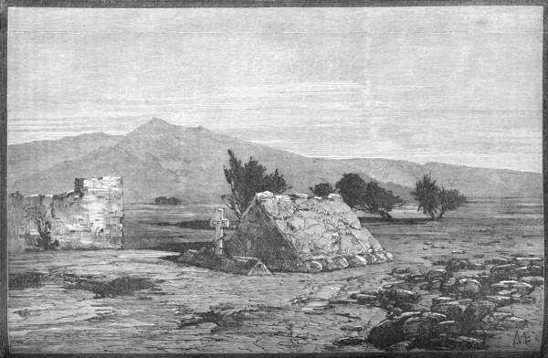 'Graves of Major Blackwood and Men of the Sixty-Sixth Regiment, Maiwand', c1880. Artist: Unknown.