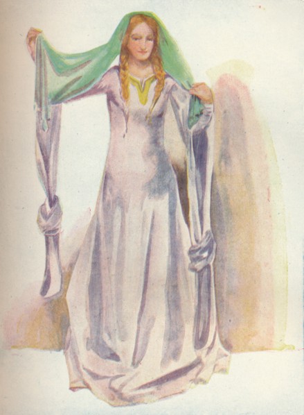 'A Woman of the Time of Stephen', 1907. Artist: Dion Clayton Calthrop.