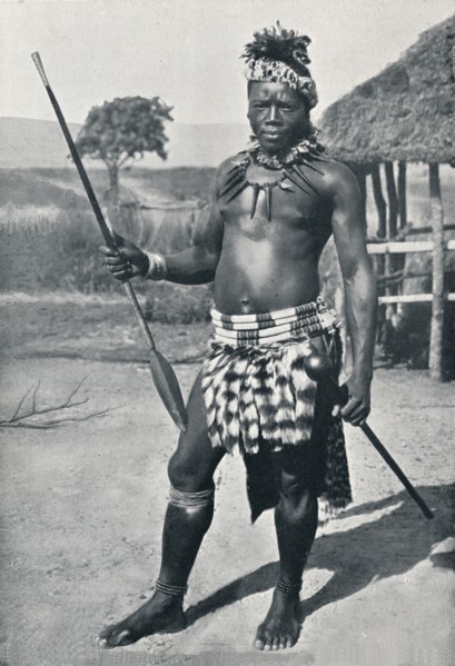 A Zulu chief, 1902. Artist: Unknown.