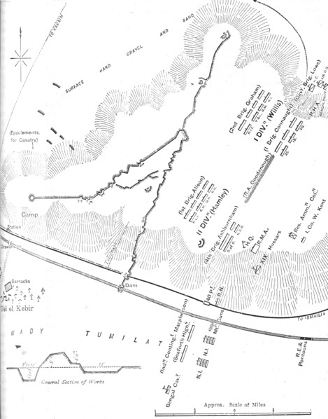'Plan of the Battle of Tel-El-Kebir, (September 13, 1882)', c1882. Creator: Unknown.