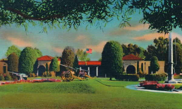 'U.S. Naval Training Station, Administration Building. San Diego, California', c1941. Artist: Unknown.