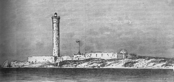 'Lighthouse on the Paros Island, Alexandria', c1882. Artist: Unknown.