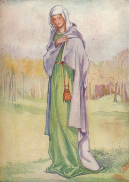 'A Woman of the Time of Henry III', 1907. Artists: Dion Clayton Calthrop, King Henry III.