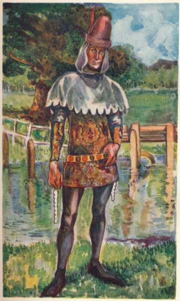 'A Man of the Time of Edward III', 1907. Artist: Dion Clayton Calthrop.