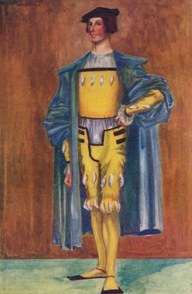 'A Man of the Time of Henry VIII', 1907. Artist: Dion Clayton Calthrop.