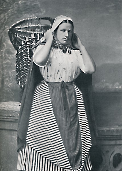A Newhaven fishwife, Scotland, 1912. Artist: Alexander Inglis.