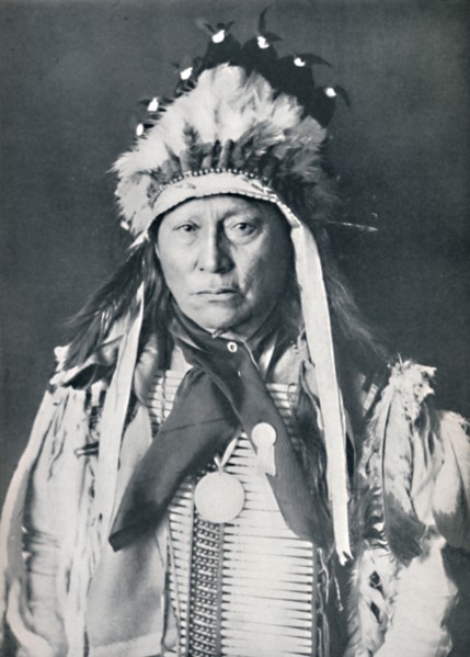A Sioux chief in his warpaint, 1912. Artist: Robert Wilson Shufeldt.