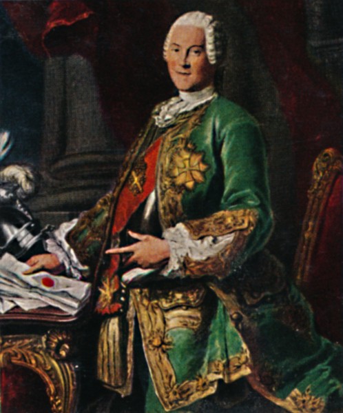 Graf von Brühl 1700-1763. - Stich nach dem Gemälde von Silvestre', 1934