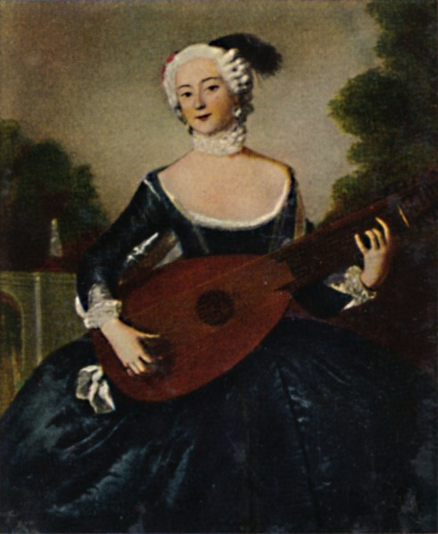 Die Lieblingsschwester Friedr. D. Gr. 1709-1758. - Gemälde von Pesne', 1934