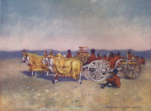 'The Gold and Silver Cannons of Baroda, 1903. Artist: Mortimer L Menpes.
