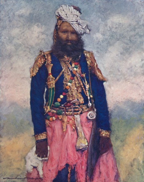 'A Retainer from Rajgargh', 1903. Artist: Mortimer L Menpes.