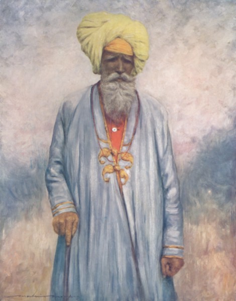 'A Retainer of the Maharaja of Cutch', 1903. Artist: Mortimer L Menpes.